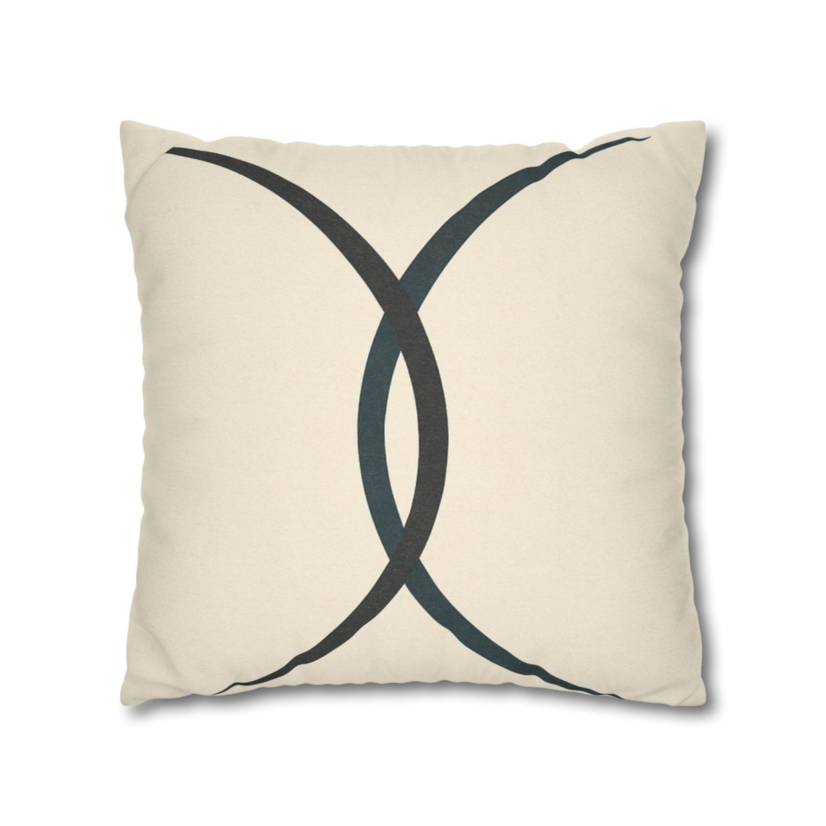 Intersecting Arc Duo Balanced designer print pillow cases