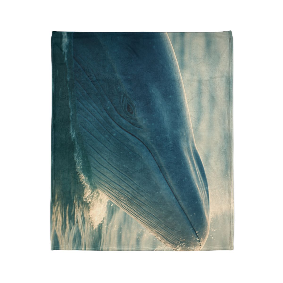 Ocean Song Blue Whale personalized cozy blankets