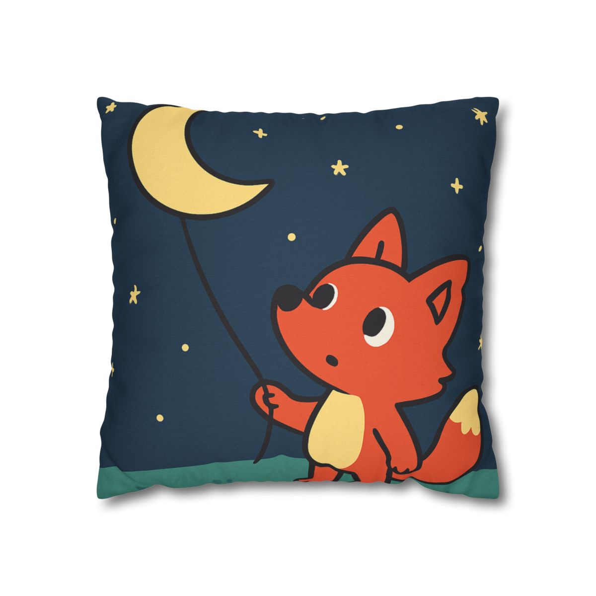 Stargazing Fox And Moon Kite unique gift pillow cases