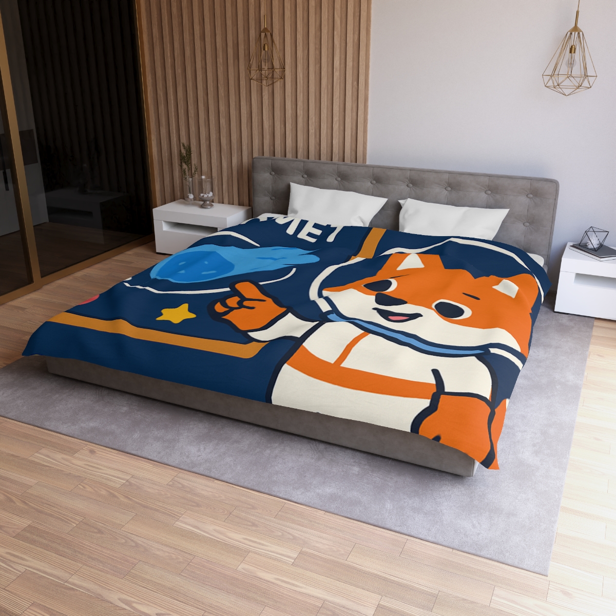 Comet Classroom With Curious Space Fox trendy bedroom duvets