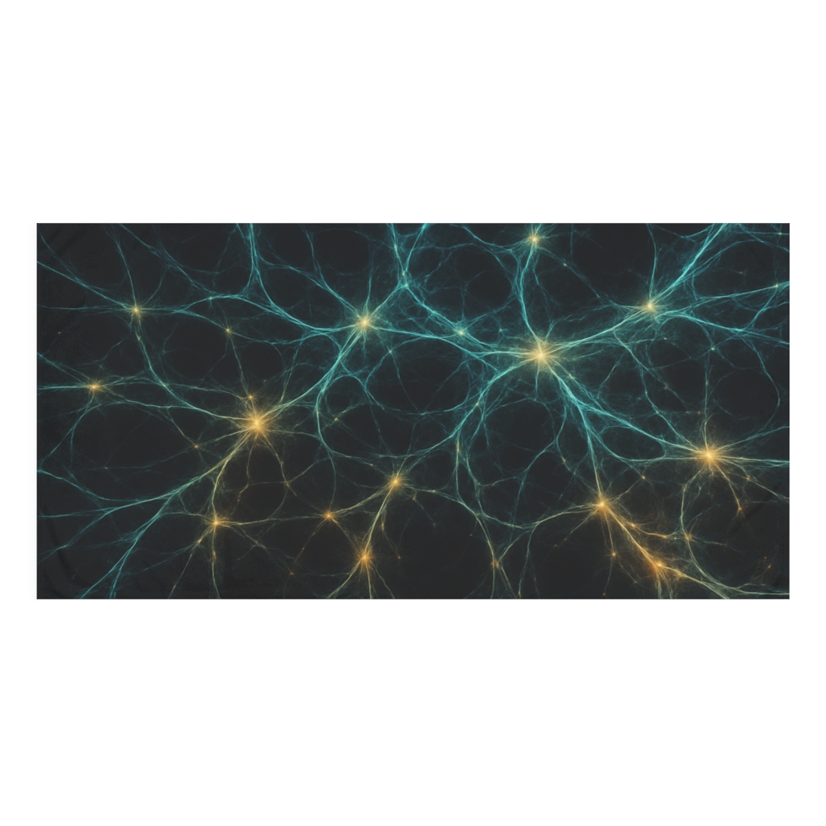 Fractaled Cosmic Web Lattice designer printed towels