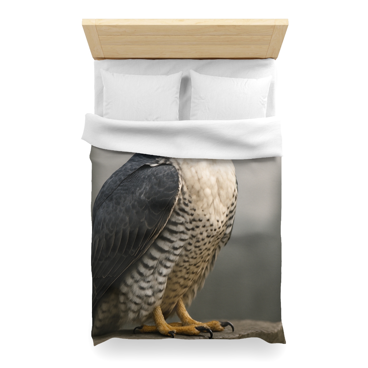 Starlit Vigil Peregrine Falcon personalized bedding duvets