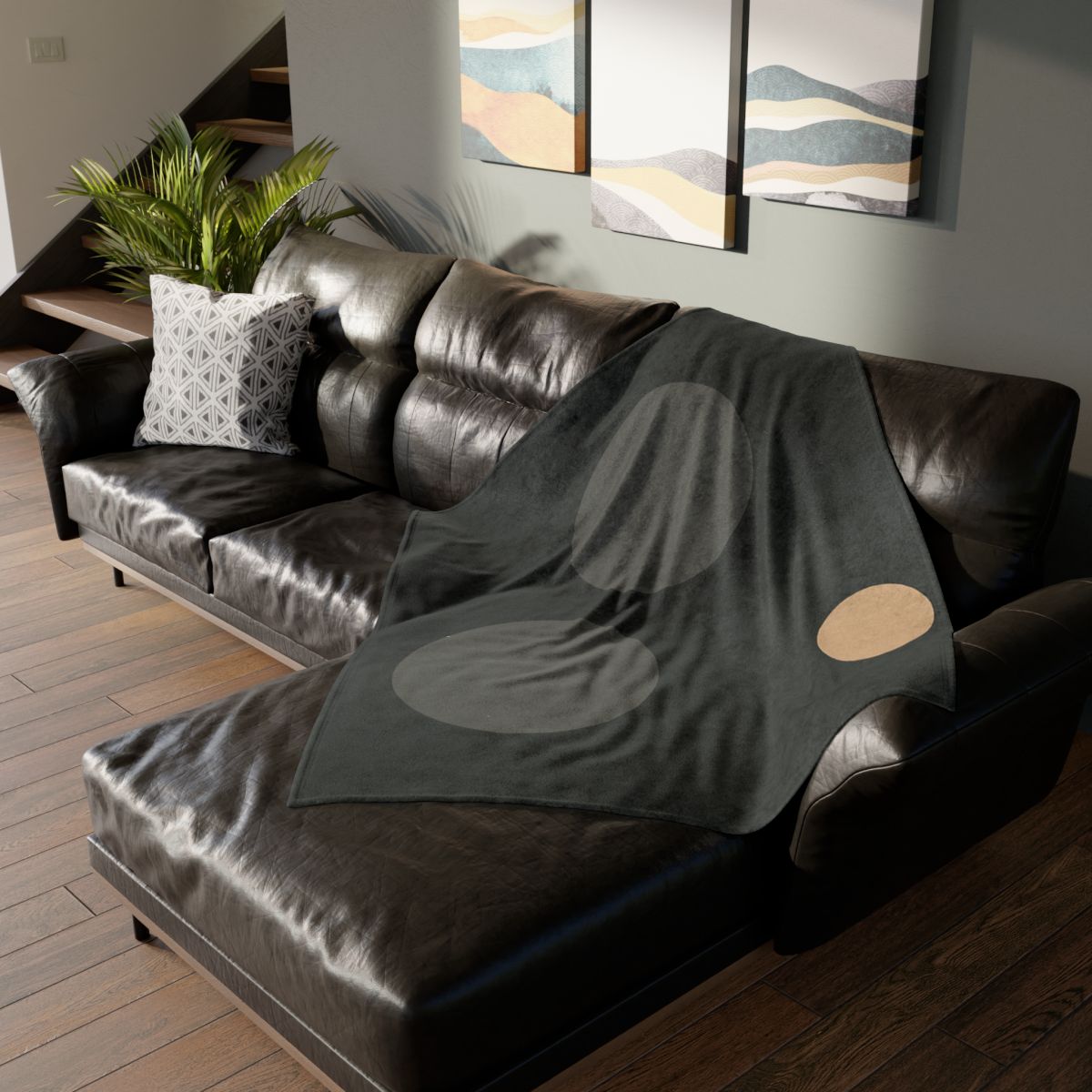 Three Quiet Tokens With Open Center trendy patterned blankets