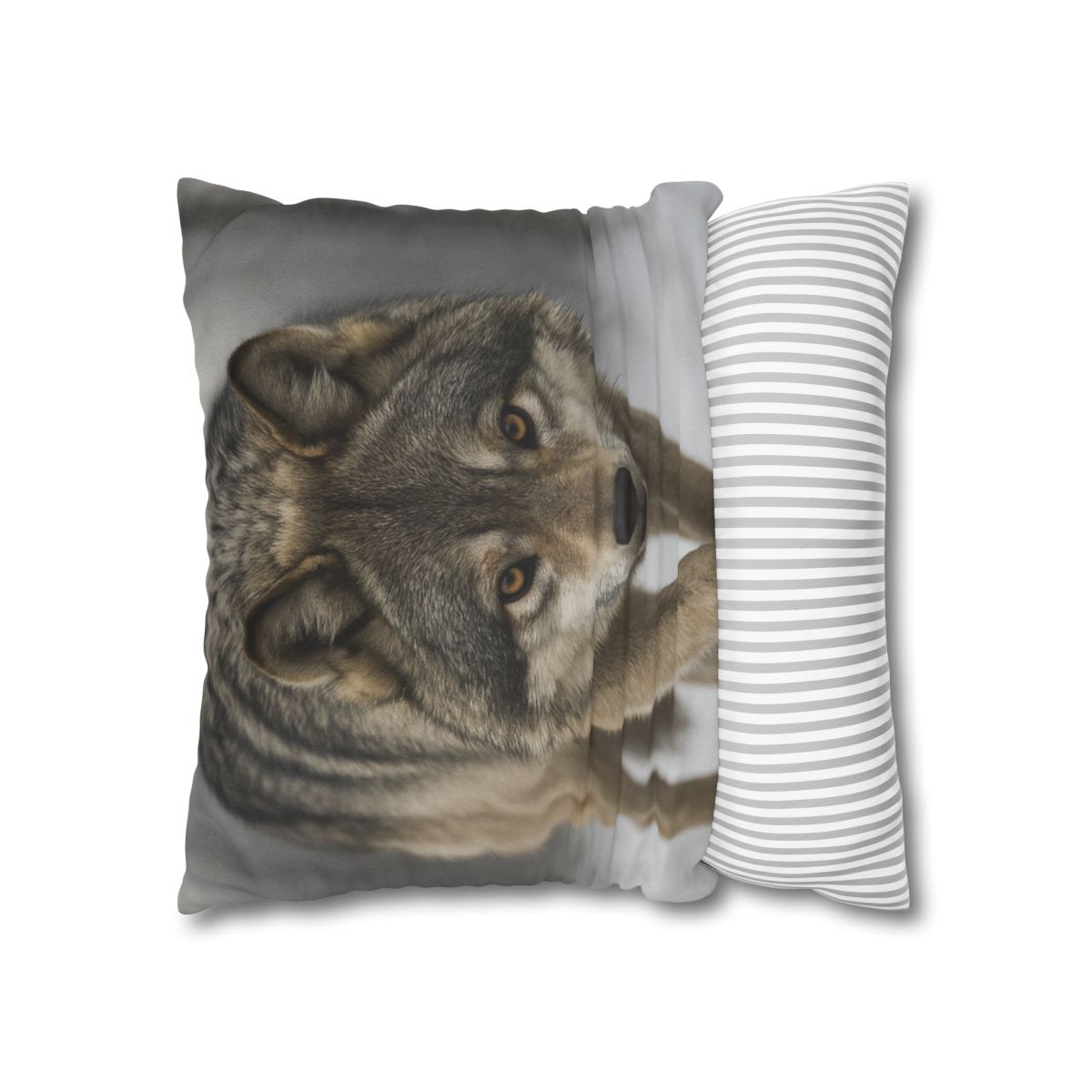 Silver Hush Gray Wolf comfortable bedding pillow covers