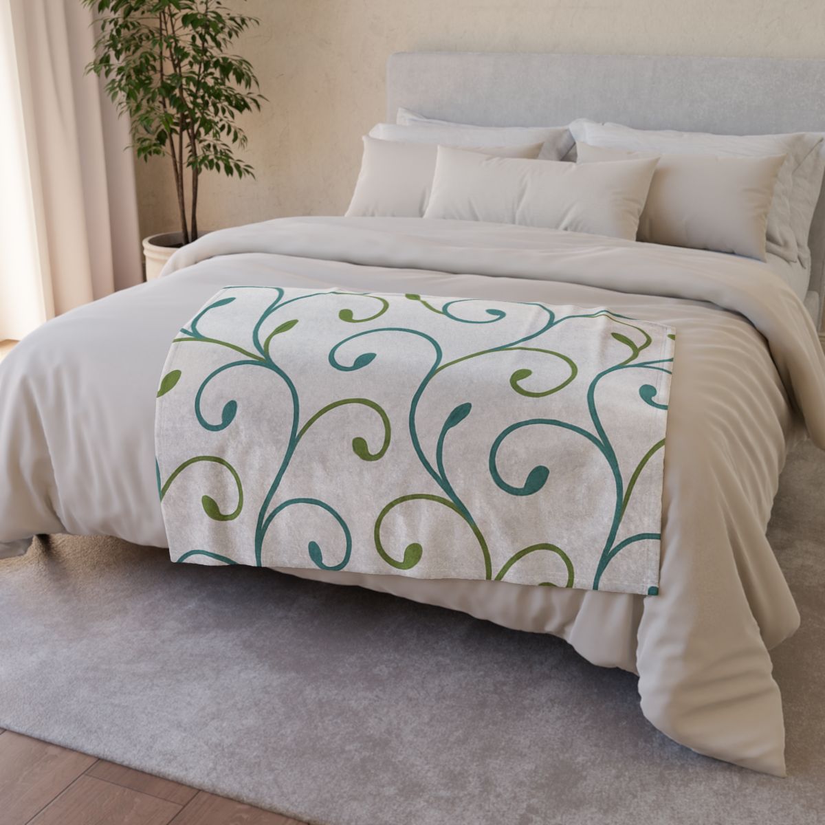 Vine Lattice Rhythm trendy patterned blankets