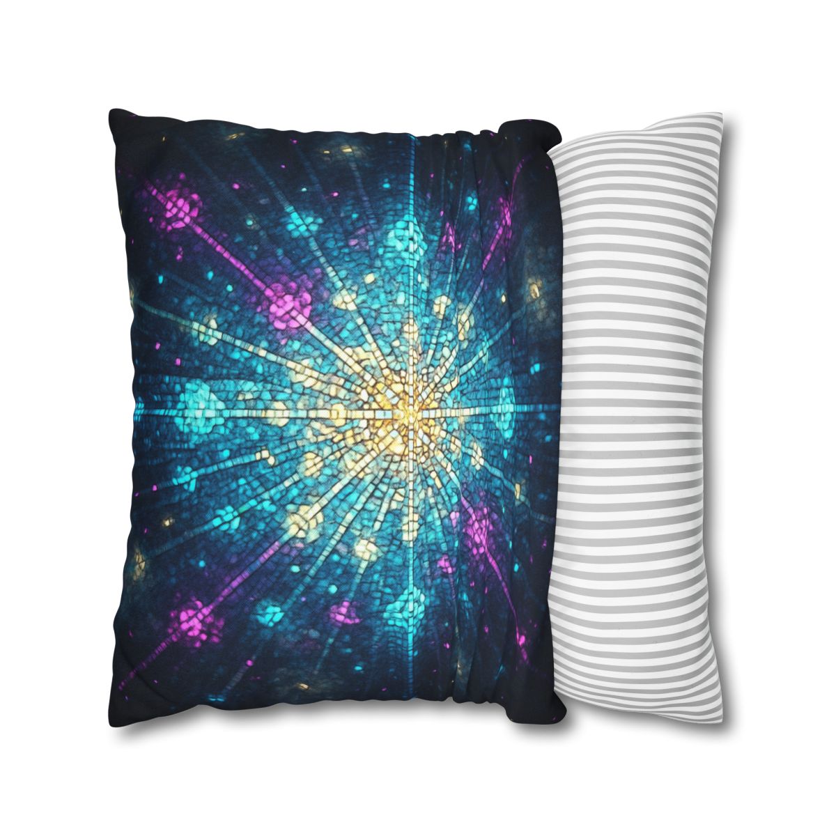 Photon Burst Mosaic designer print pillow cases