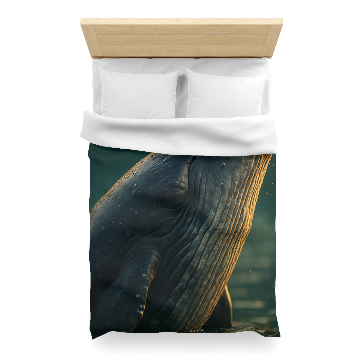 Silver Surge Humpback Whale soft comforter duvets