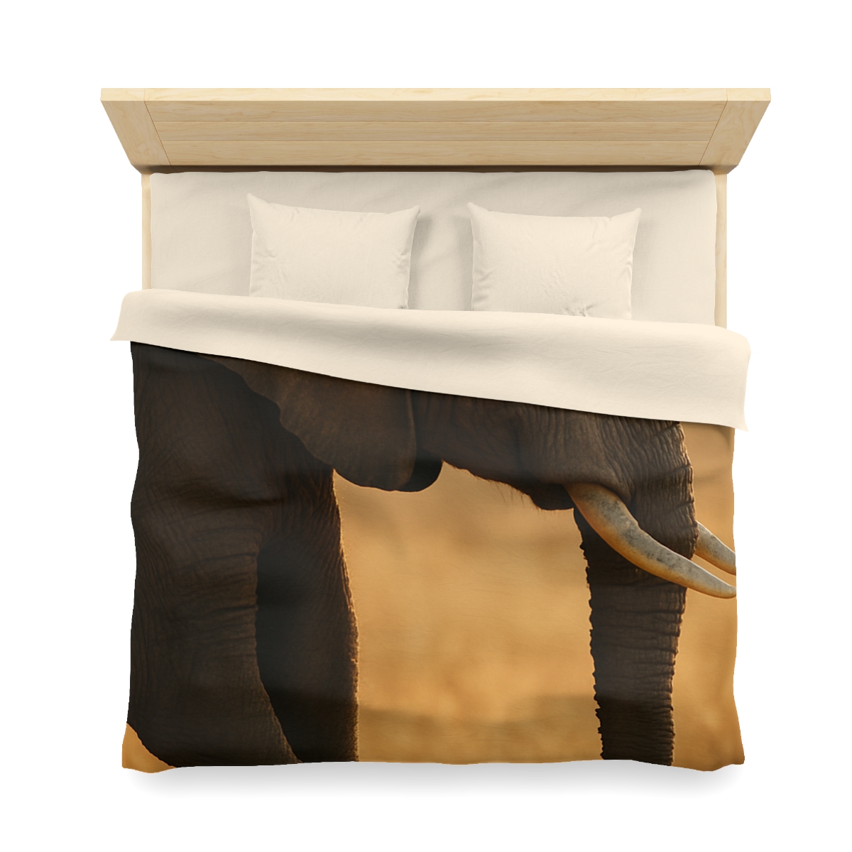 Gilded Horizon African Elephant unique patterned duvets