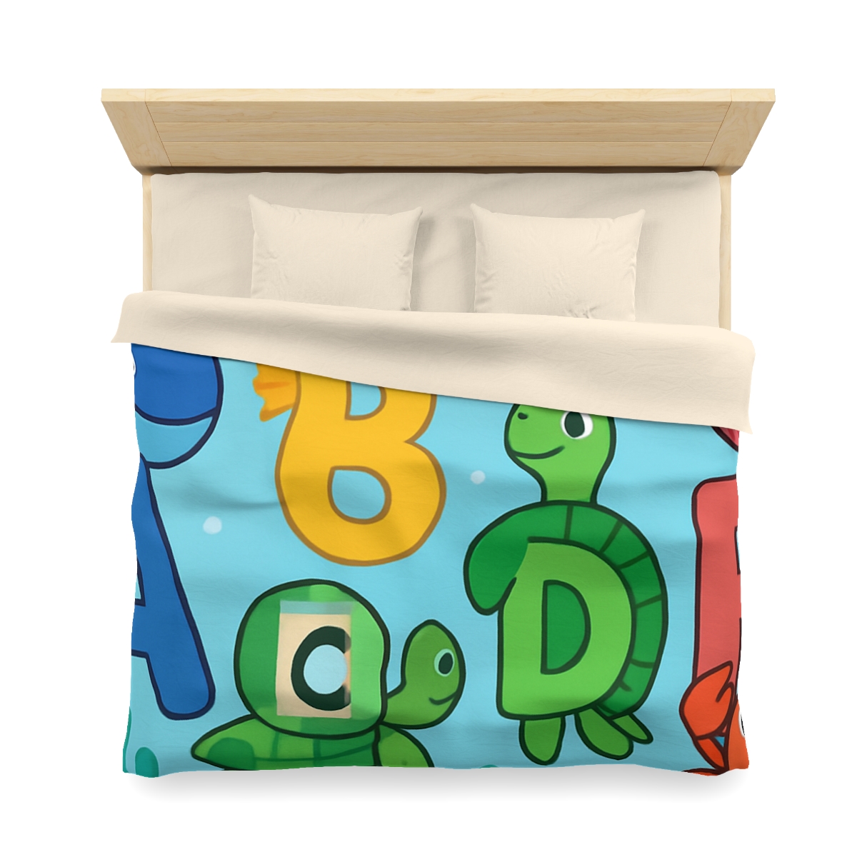 Coral Reef Alphabet Parade custom duvets