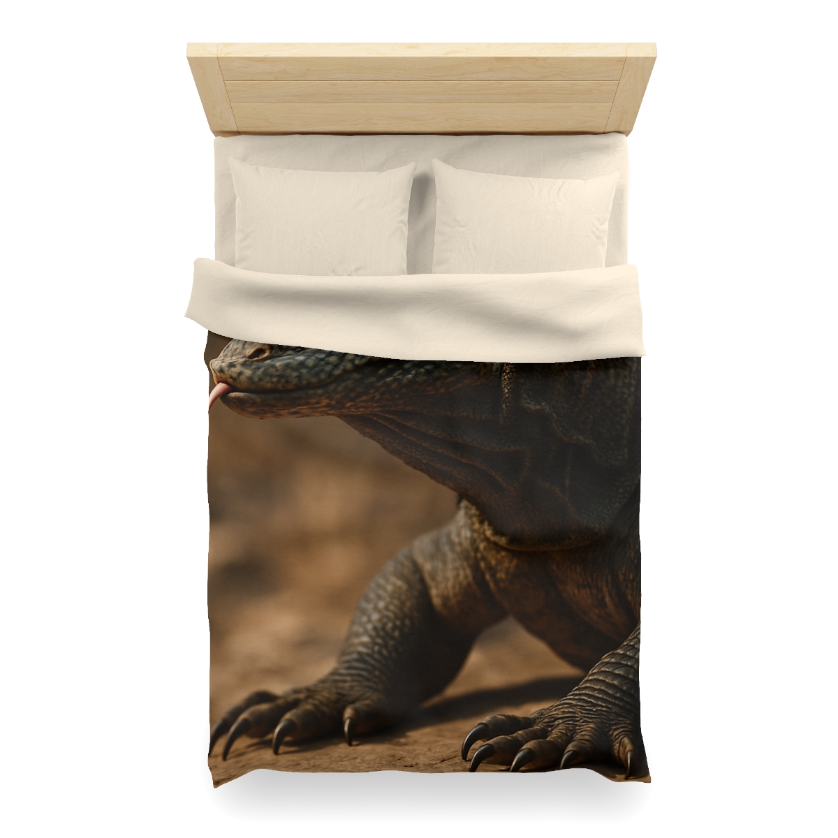 Ancient Sentinel Komodo Dragon personalized bedding duvets