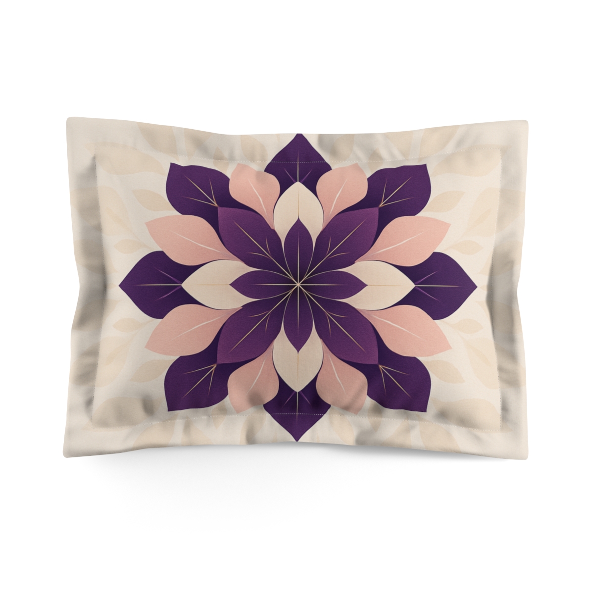 Petal Shadow Mandala personalized decorative pillows