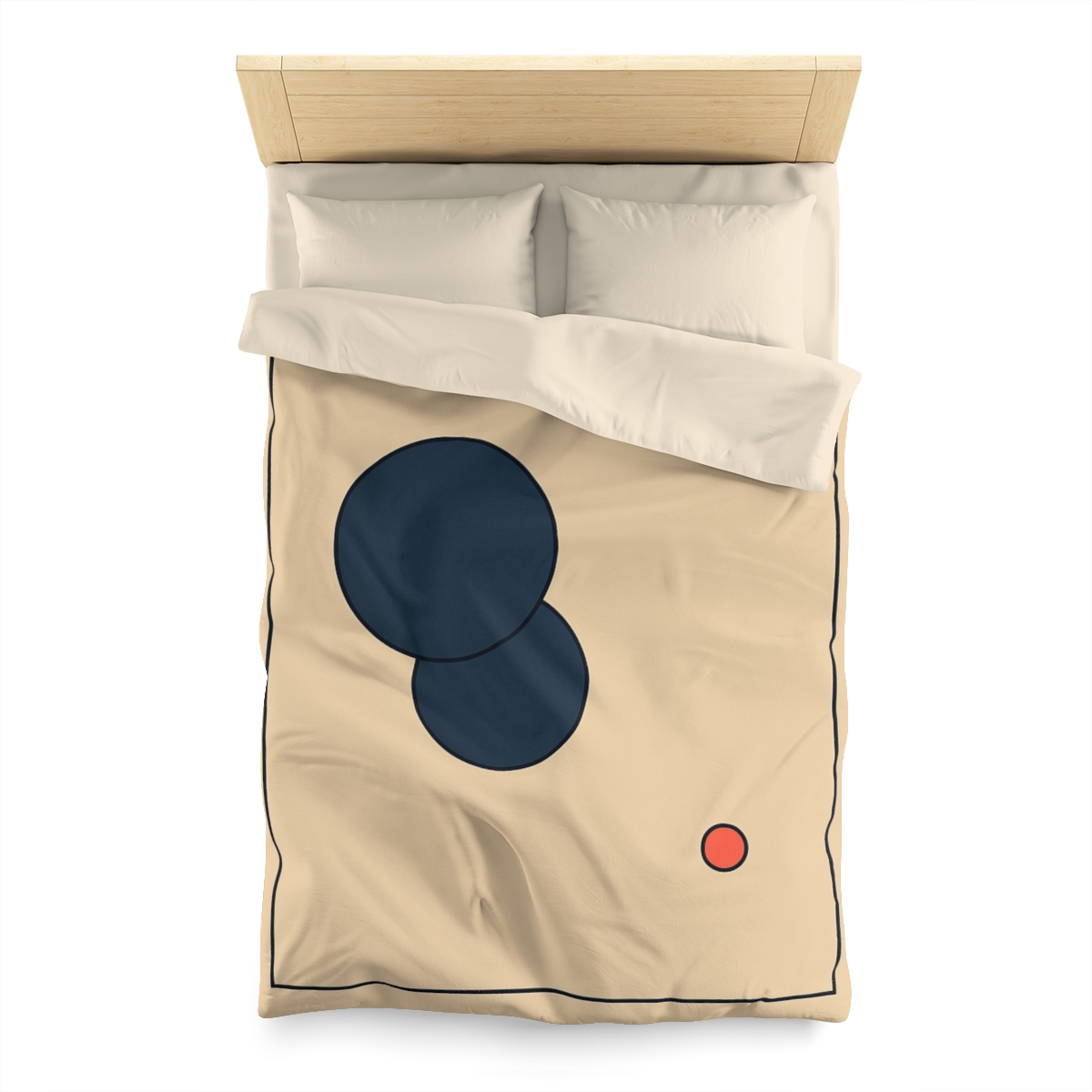 Offset Frame With Two Quiet Discs unique patterned duvets