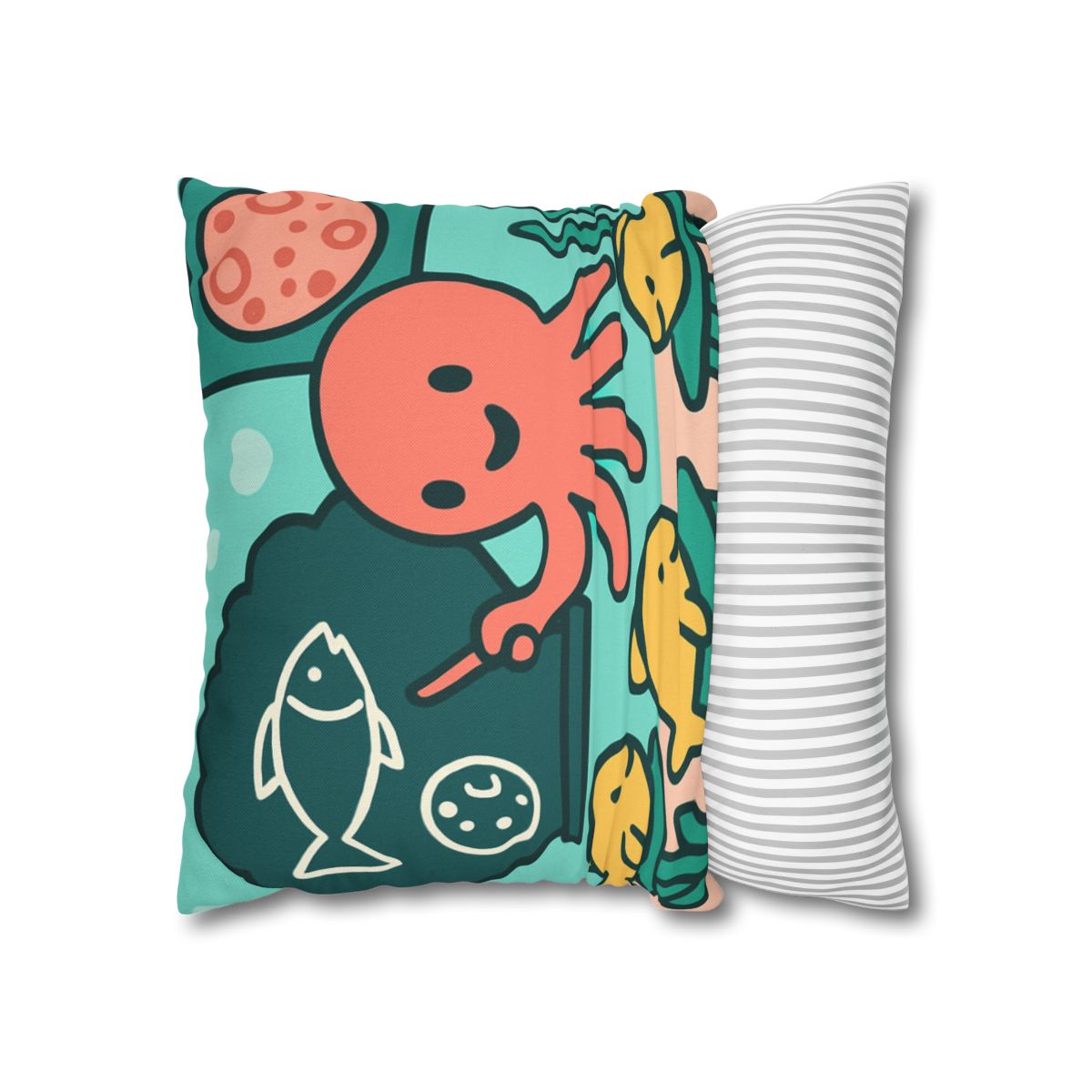 Cosmic Coral Classroom trendy patterned pillow cases
