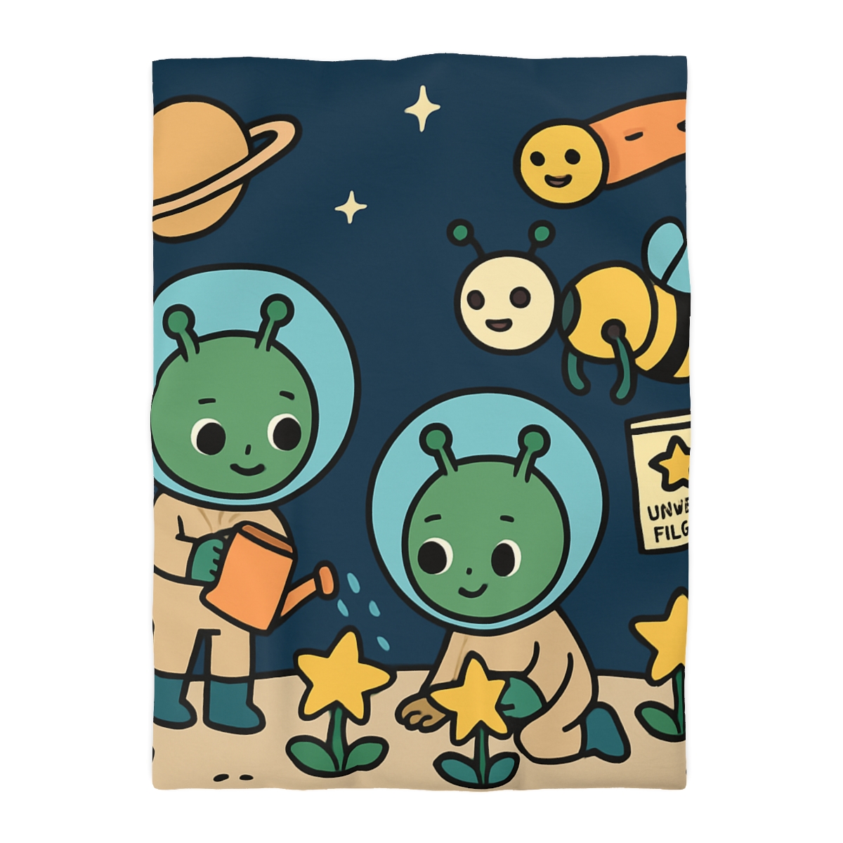 Comet Gardeners On Moon Meadow unique patterned duvets