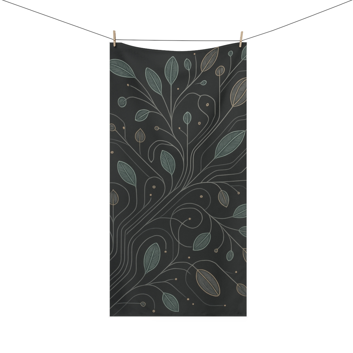 Vine Circuit Filigree trendy hand towels