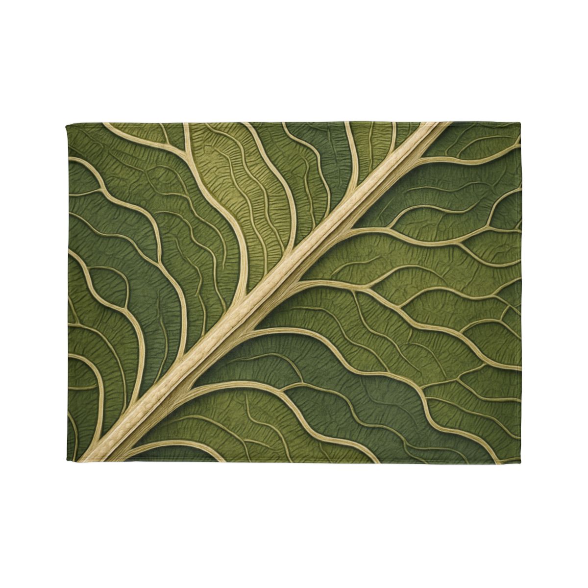 Leaf Vein Topography custom blankets