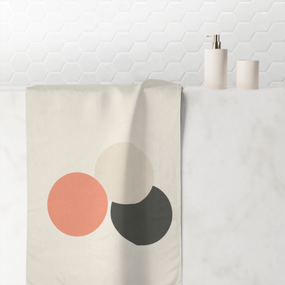 Triad Of Quiet Circles unique gift towels