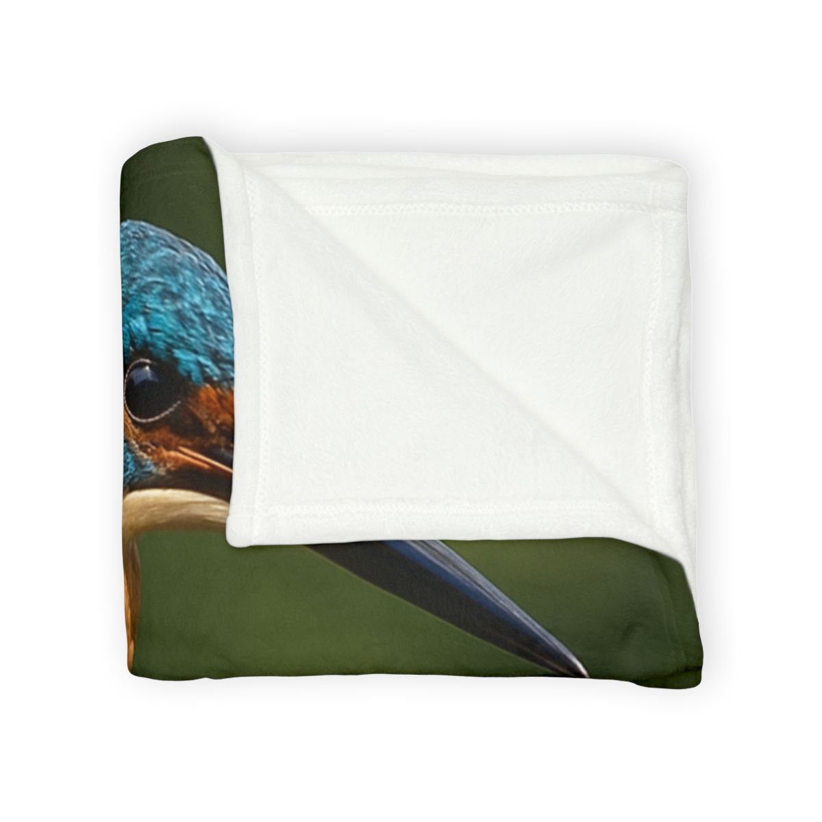 Kingfisher Sapphire Dive stylish throw blankets