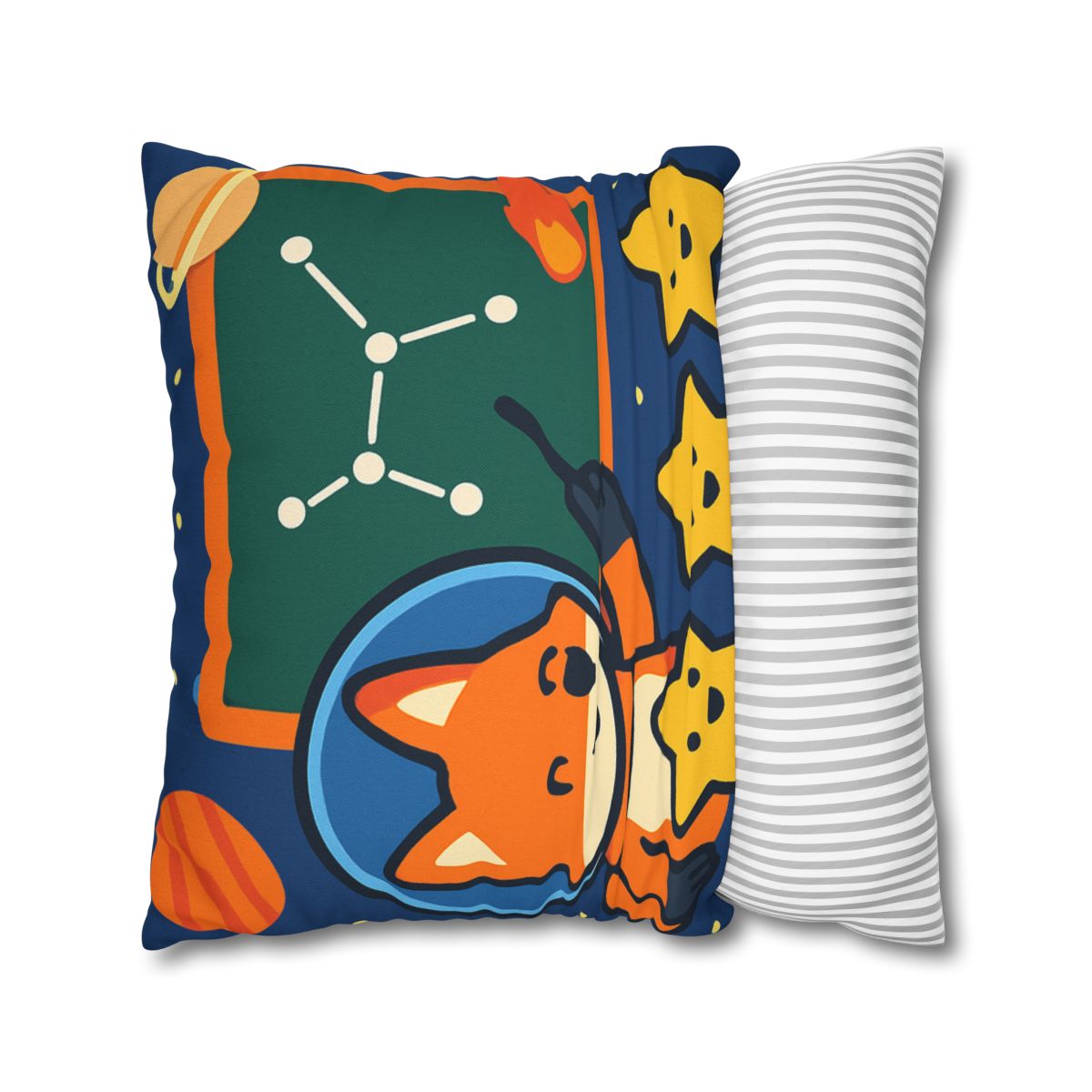 Comet Classroom Space Fox stylish decorative pillowcases