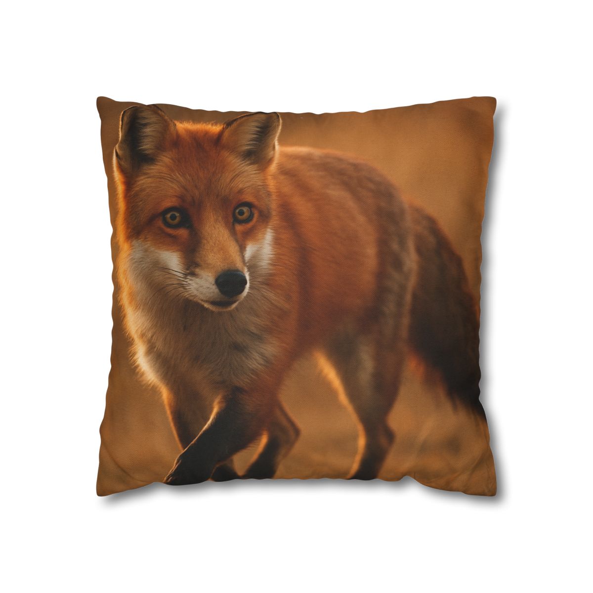 Crimson Whisper Red Fox trendy patterned pillow cases