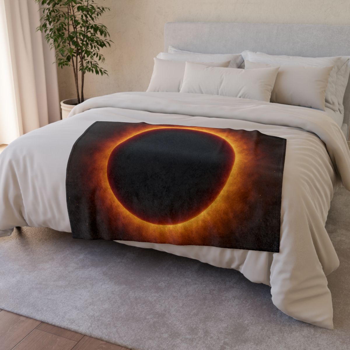 Event Horizon Velvet Bloom stylish throw blankets