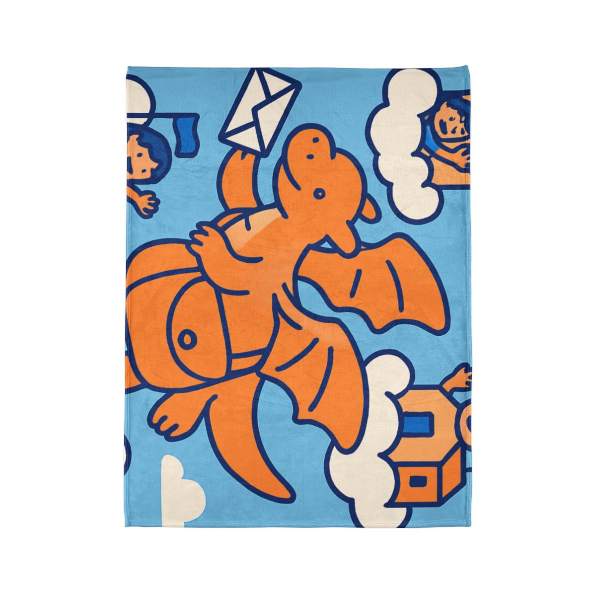 Cloud City Dragon Mail trendy patterned blankets