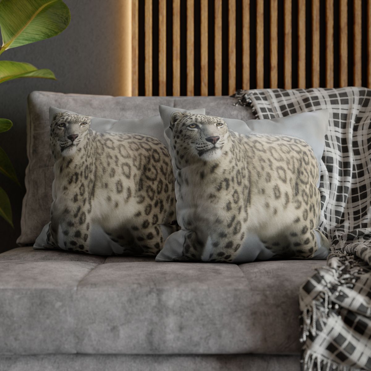 Snow Drift Hunter Snow Leopard unique gift pillow cases