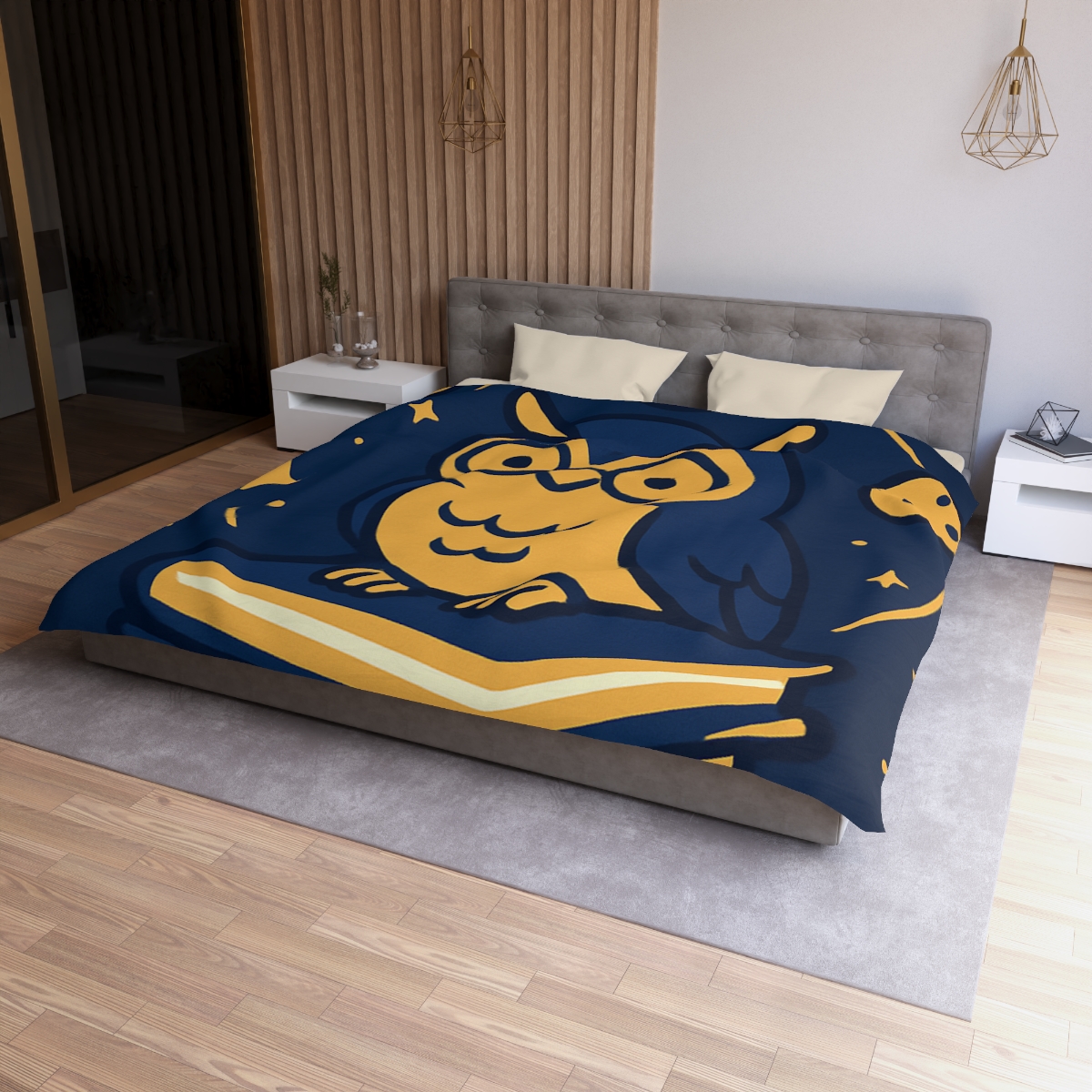 Galactic Owl Library stylish duvet covers