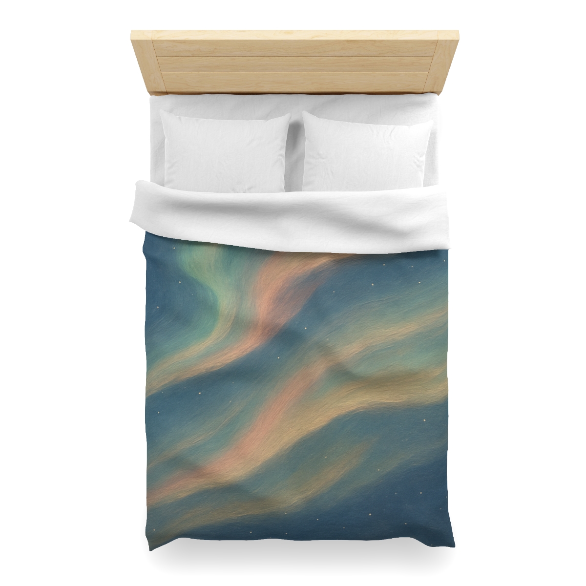 Spectral Aurora Drift personalized bedding duvets