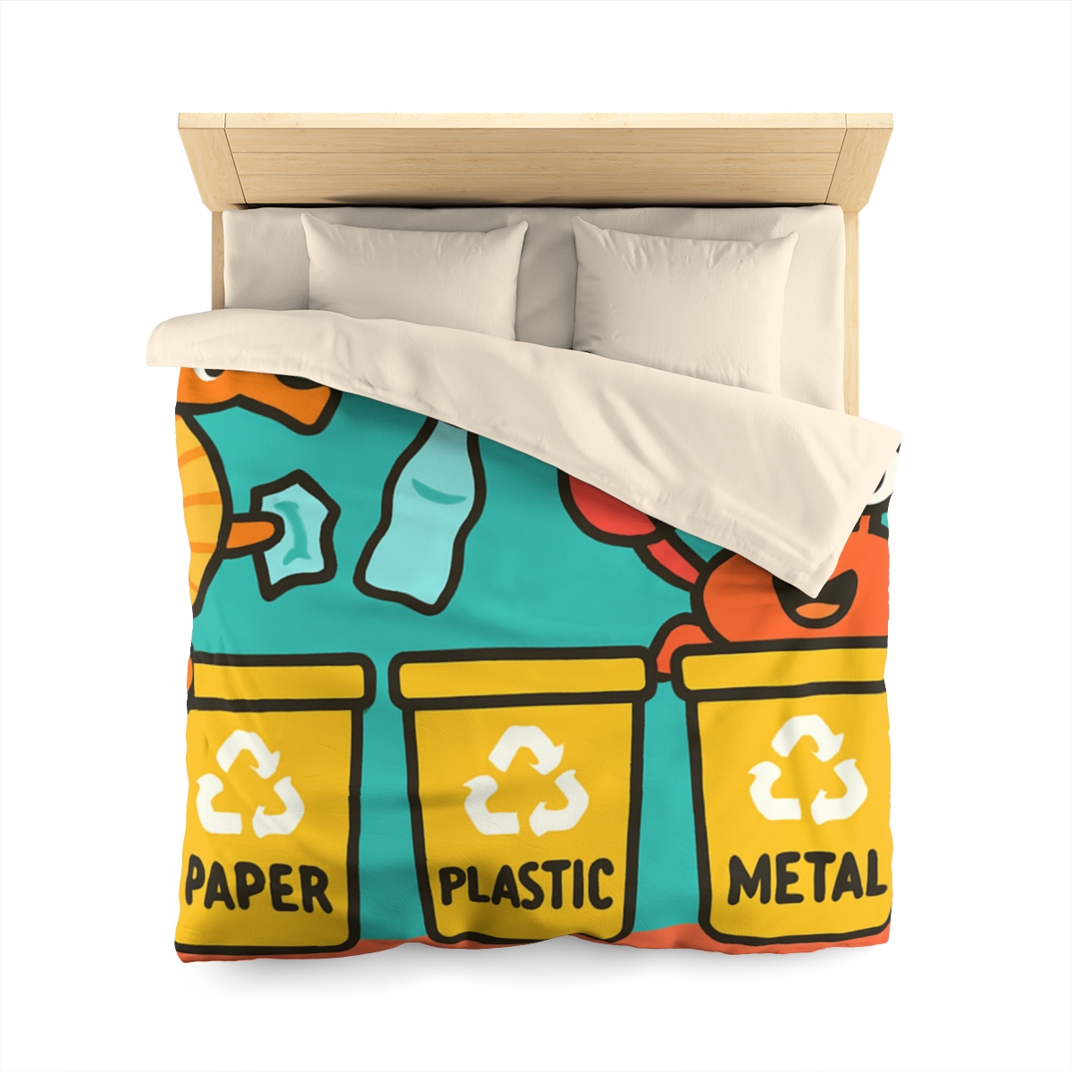 Coral City Recycling Seahorse Patrol custom duvets