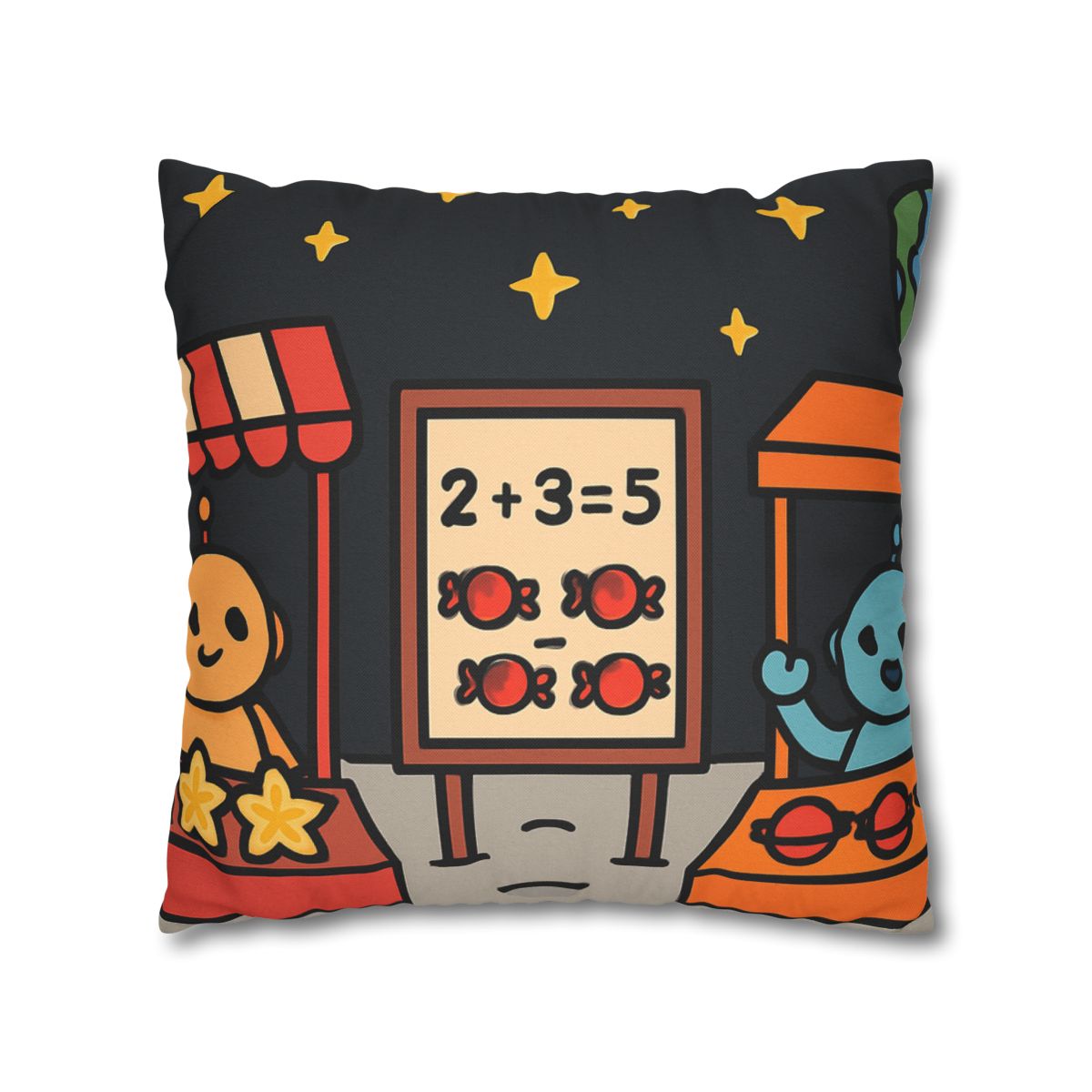 Moonlight Market Run By Friendly Robots custom pillow cases