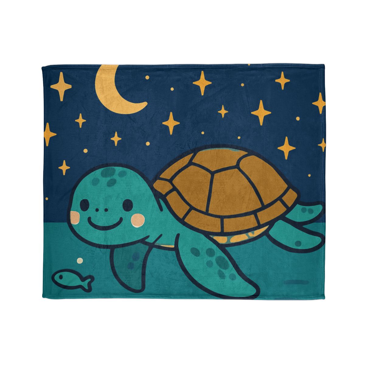 Starry Sea Turtle Voyage stylish throw blankets