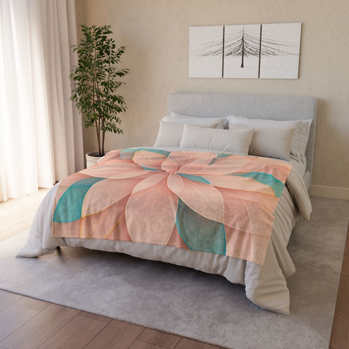 Petal Prism Overlap warm winter blankets