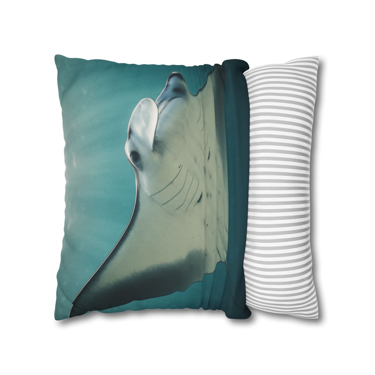 Celestial Glide Reef Manta Ray stylish decorative pillowcases