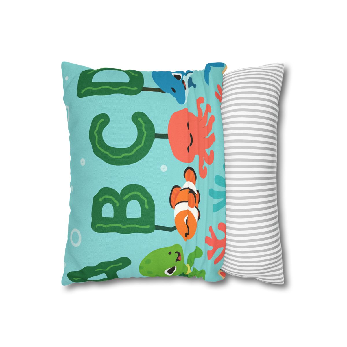 Coral Reef Alphabet Parade soft cotton pillow cases