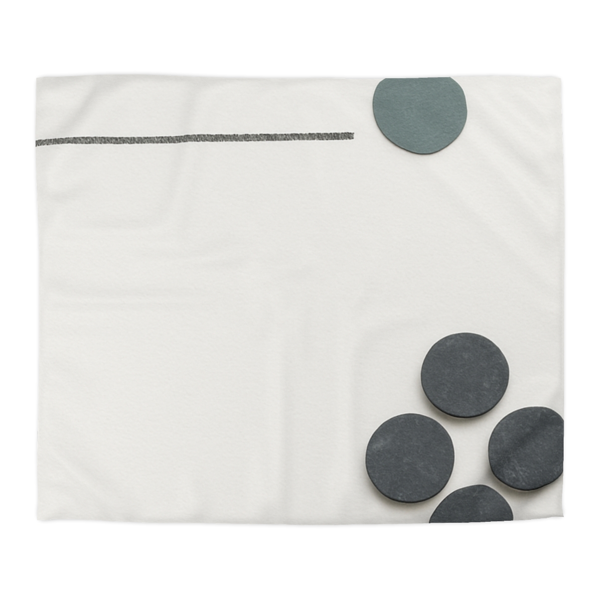 Clustered Dots With Broken Line warm winter duvets