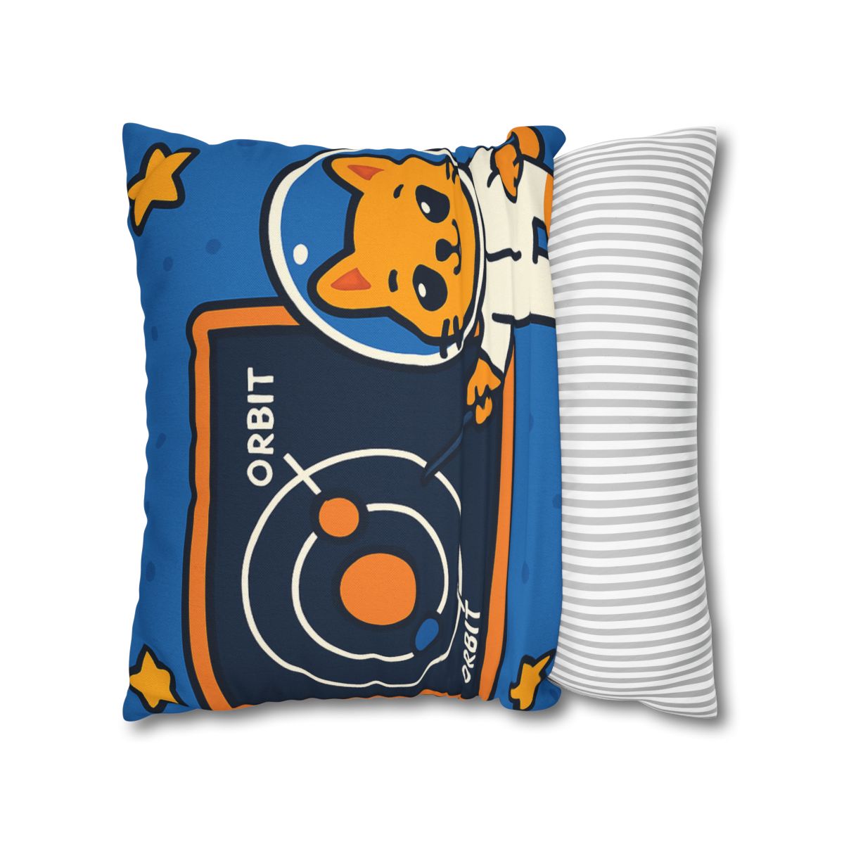Comet Classroom Cat And The Orbit Chalkboard stylish decorative pillowcases