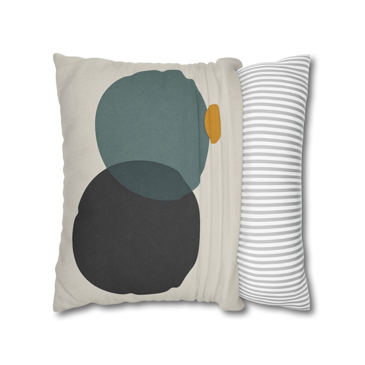 Clustered Three Circles With Pause designer print pillow cases