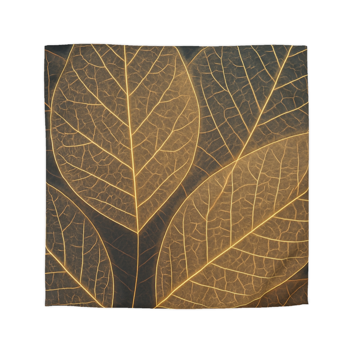 Solar Leaf Lattice designer printed duvets