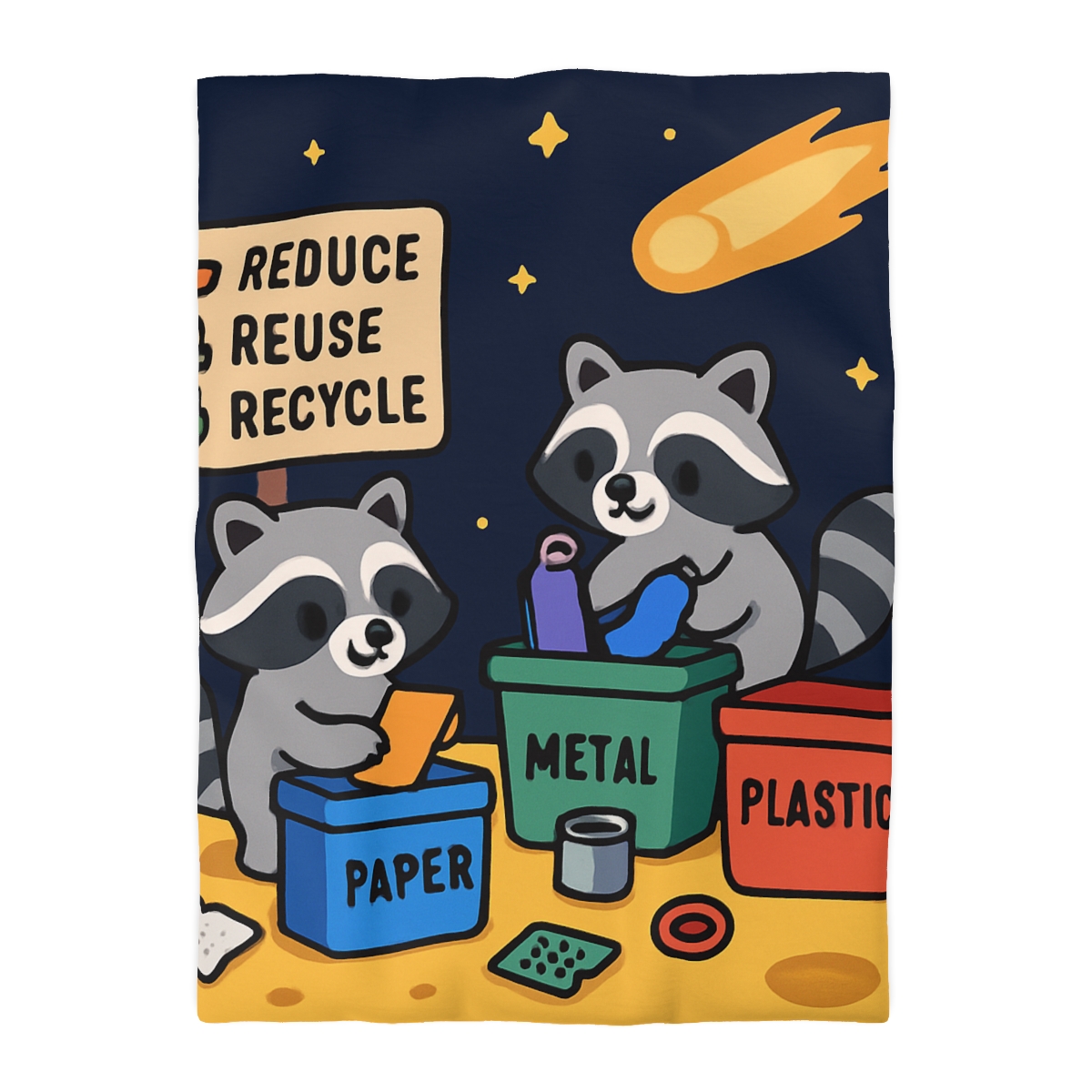 Comet Tail Recycling Rangers duvets for gifts