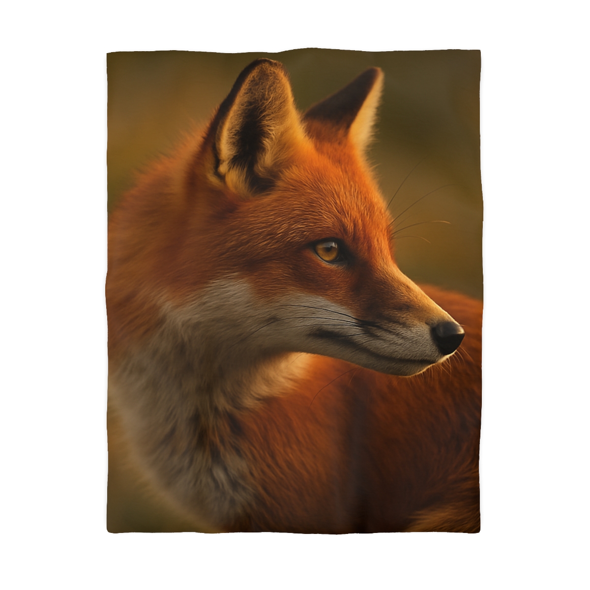 Crimson Whisper Red Fox soft comforter duvets