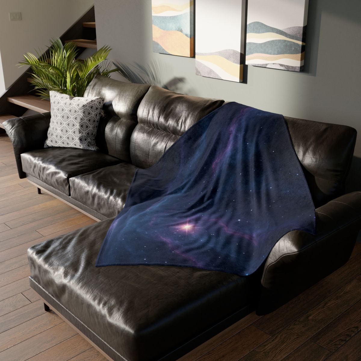 Nebula Tide Mosaic decorative home blankets