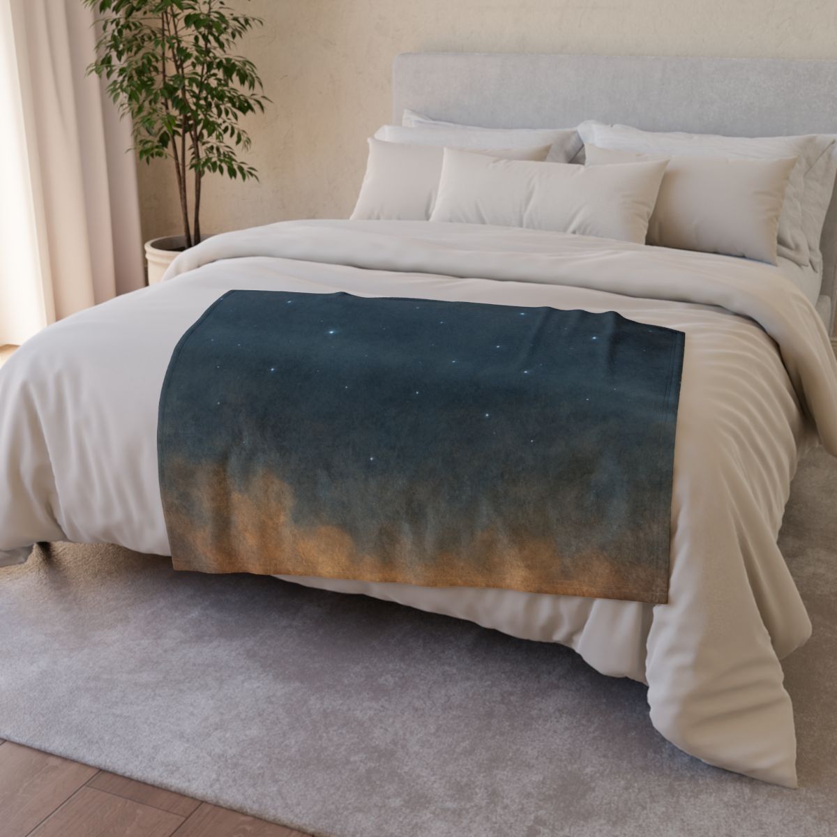 Starlit Dust Horizon stylish throw blankets
