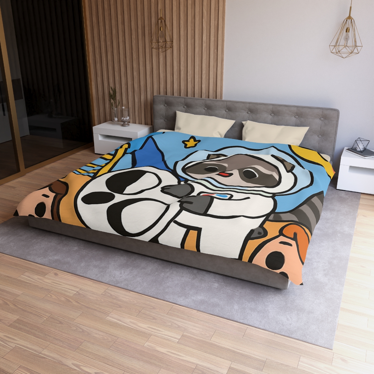 Moon Phase Playground Parade soft comforter duvets