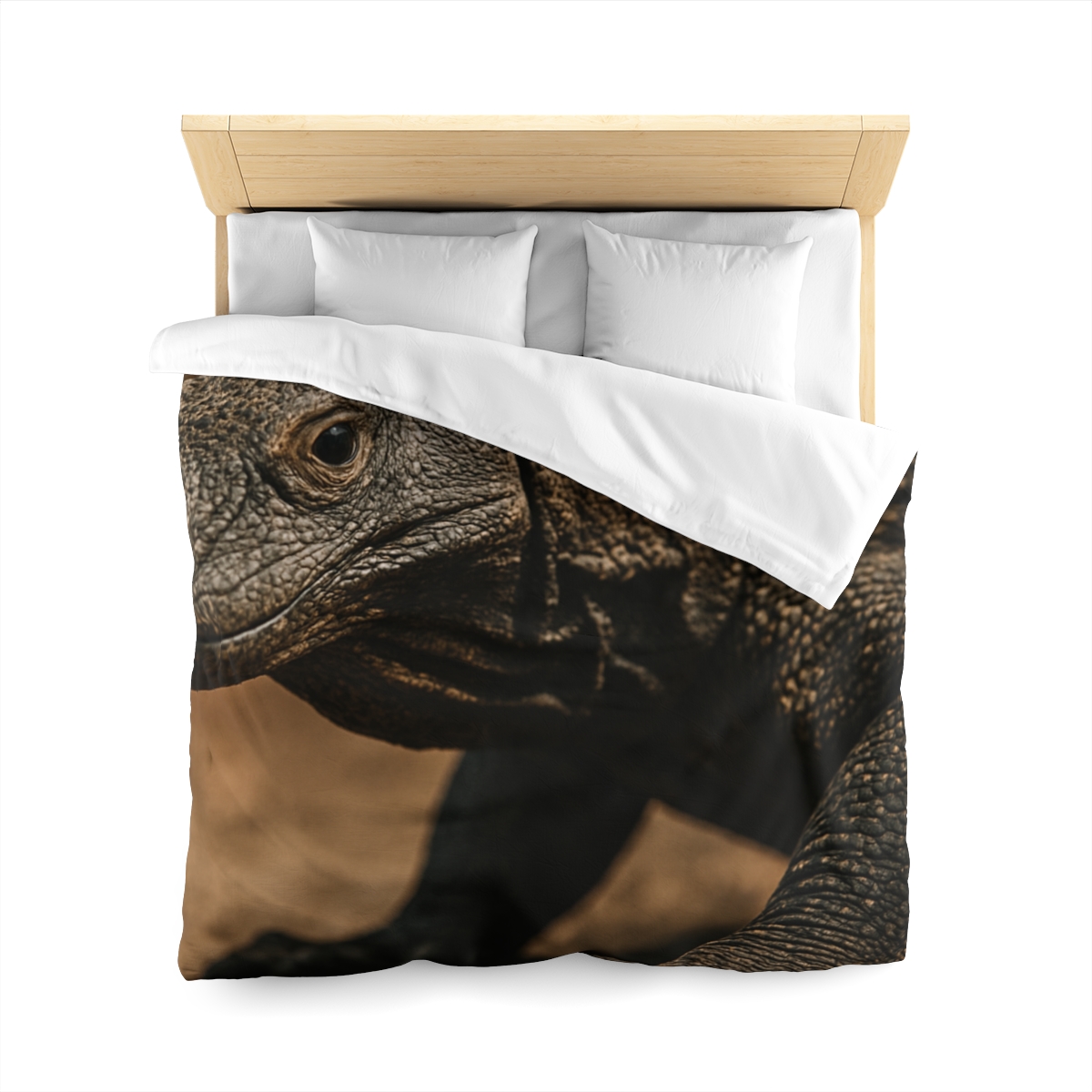 Ancient Sentinel Komodo Dragon personalized bedding duvets