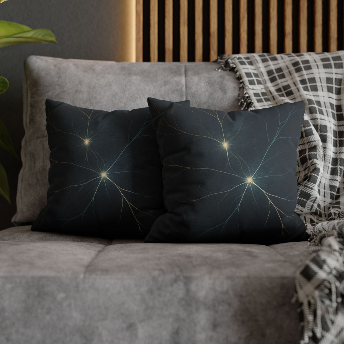 Cosmic Filament Garden Map soft cotton pillow cases