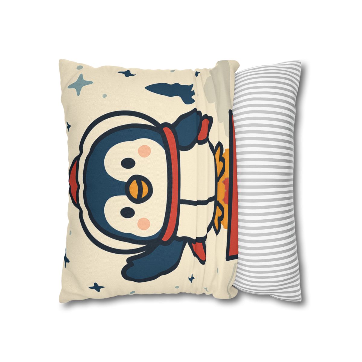 Rocket-Pilot Penguin designer print pillow cases