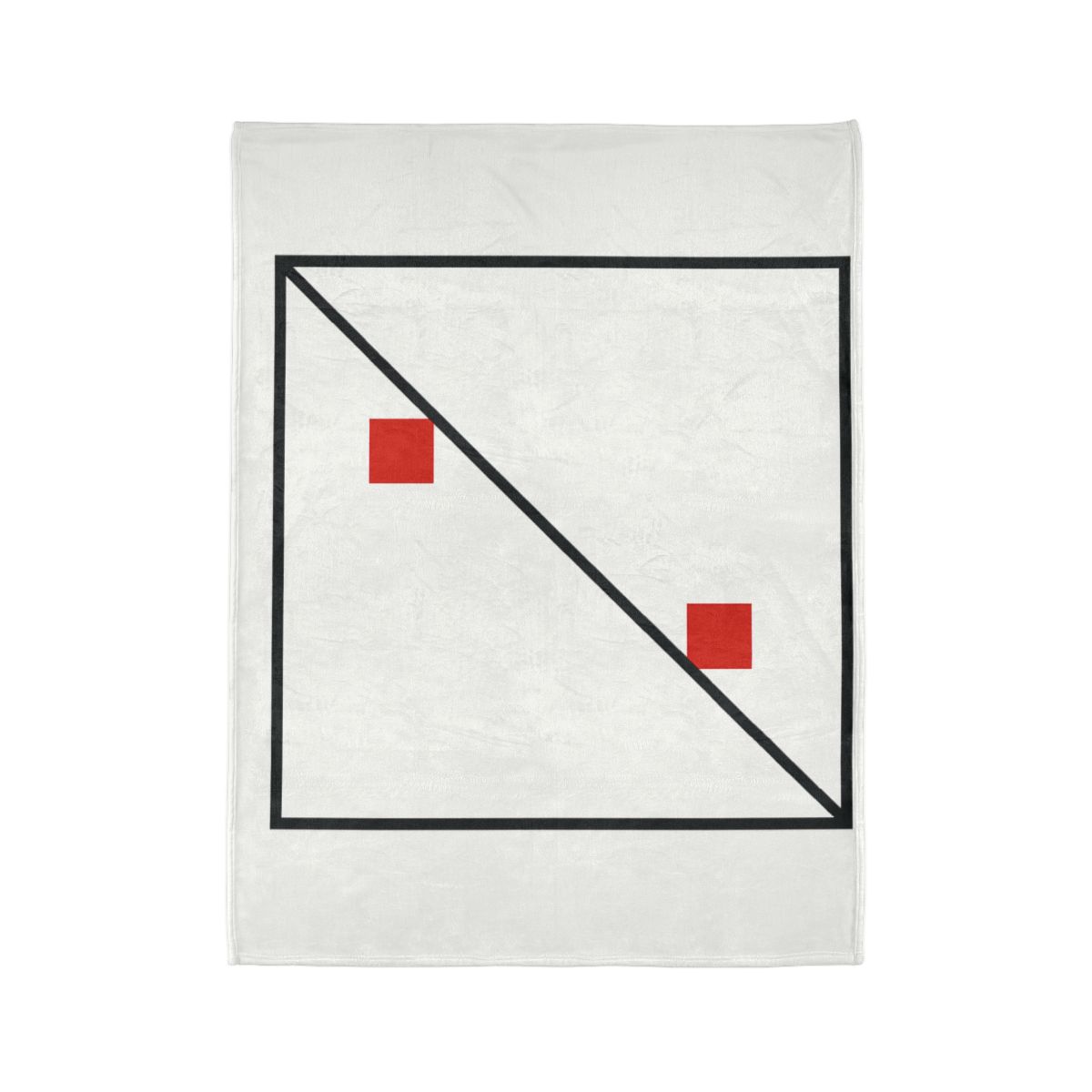 Diagonal Frame Split personalized cozy blankets