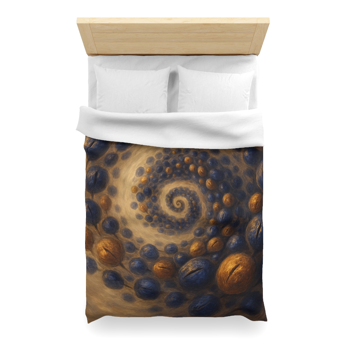 Spiral Seed Cluster personalized bedding duvets