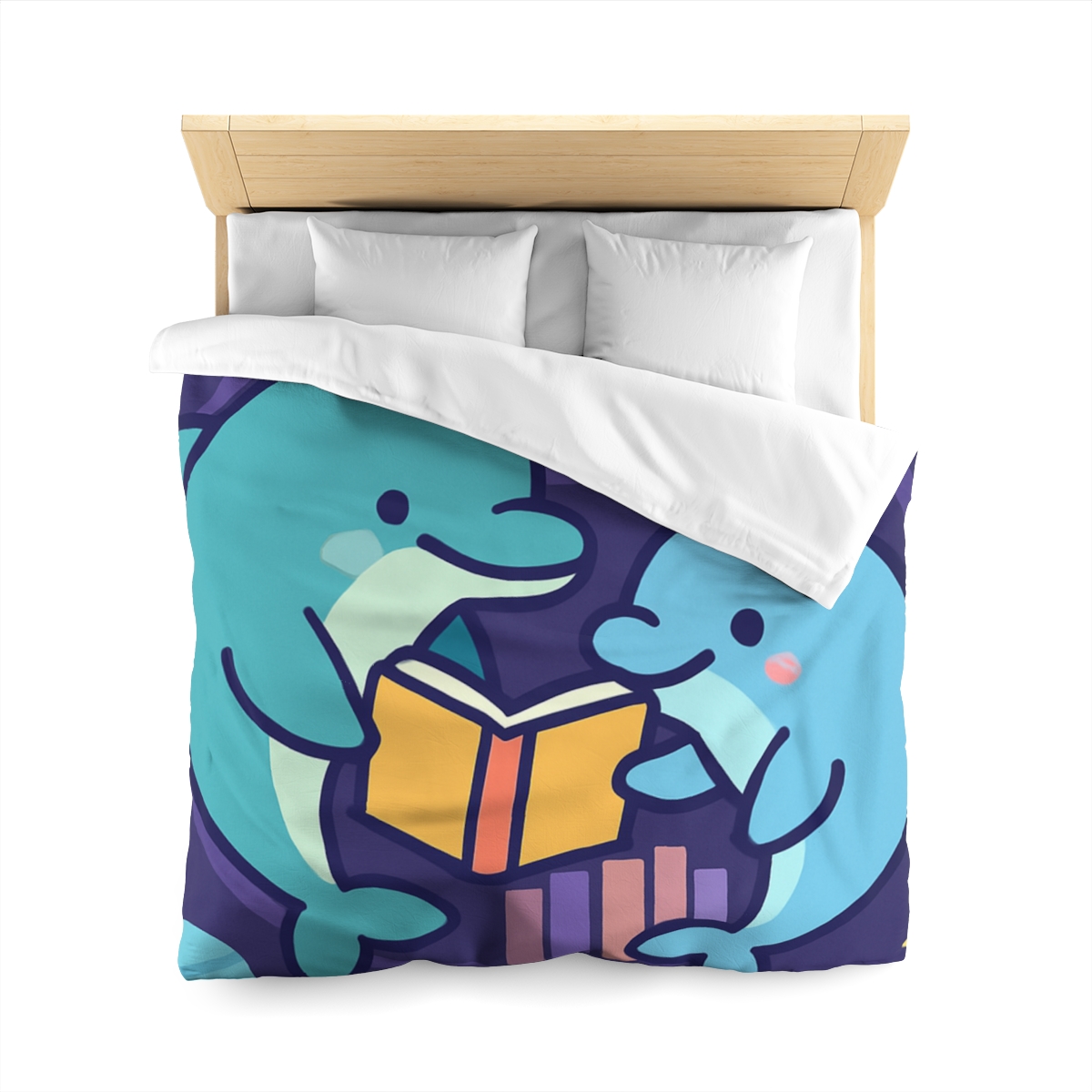 Nebula Library Dolphins personalized bedding duvets